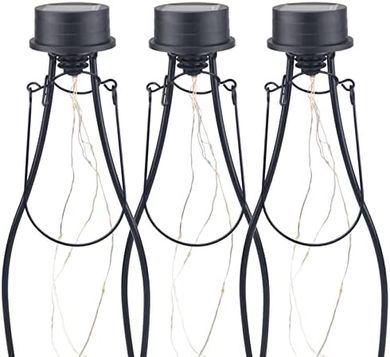 Solar-Powered Wine Bottle LED String Lights (3-Pack)
