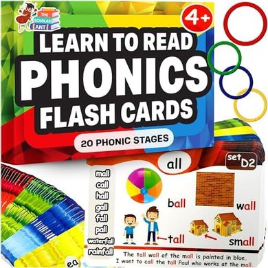 Phonics Flash Cards: Learn to Read (Ages 4-8)