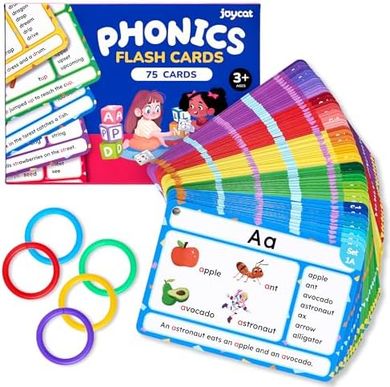 Phonics Flash Cards: Learn to Read (Ages 3-8)