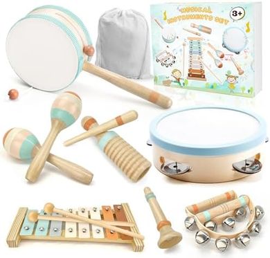 Montessori Wooden Musical Toys with Storage (1-3 years)
