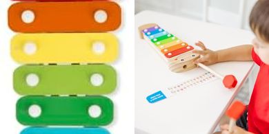 Melissa & Doug Caterpillar Xylophone: Wooden Musical Toy for Toddlers (3+)