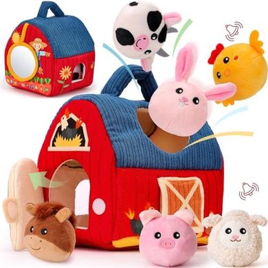 Hahaland Surprise Barn Sensory Farm Toys (6-12 Months)