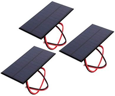 Mini Solar Panel Charger Kit (3 x 6V Polysilicon Cells, 30cm Cable)