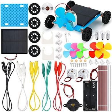Solar-Powered Electric Motor STEM Kit for Kids