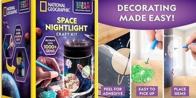 DIY Solar System Night Light: 1000+ Gem Art Kit (Ages 8-12)