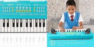BIGFUN 37-Key Multi-Function Kids Keyboard Piano (Blue)
