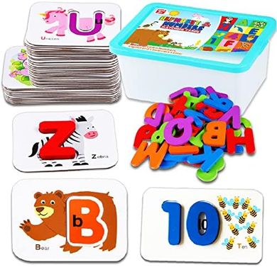 CozyBomB™ Toddler Alphabet Flash Cards & Puzzles (Ages 2-4)