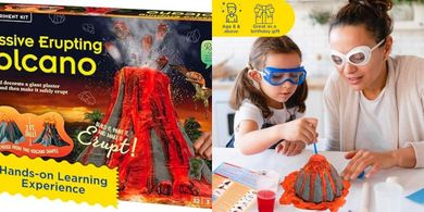 Giant Volcano STEM Kit: Build & Erupt! (9 words)