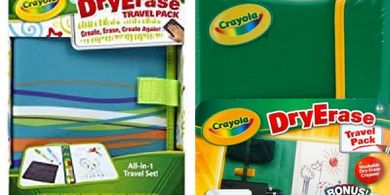Crayola Washable Dry-Erase Travel Whiteboard for Kids (Ages 4-7)
