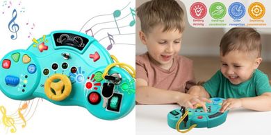 Montessori LED Busy Board: Educational Travel Toy (Ages 1-4)
