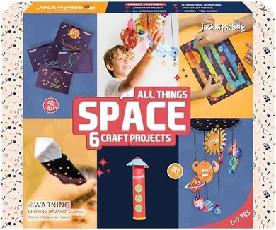 Space Science 6-in-1 Craft Kit for Kids (Ages 6-10)
