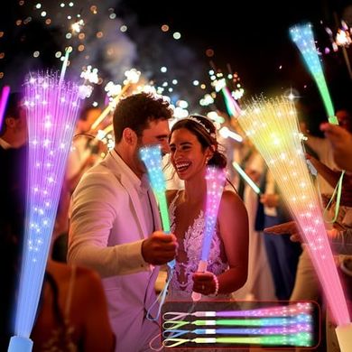 Glow Fiber Optic Party Wands: Wedding, Holiday, & Event Favors