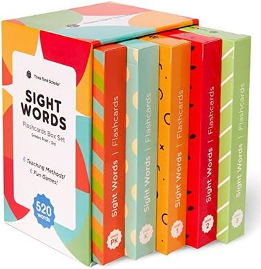 Scholar 520 Sight Word Flash Cards: Dolch & Fry, Preschool-3rd Grade