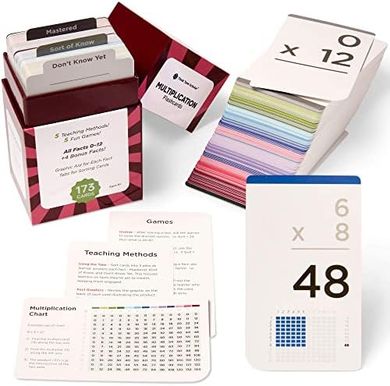 Scholar 173 Multiplication Flash Cards: Grades 2-6
