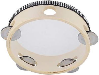 6-Inch Birch Tambourine: Musical Percussion Instrument for Kids
