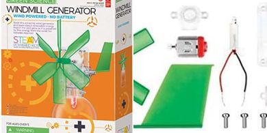Green Science Windmill Generator Kit with LEDs (Ages 8+)